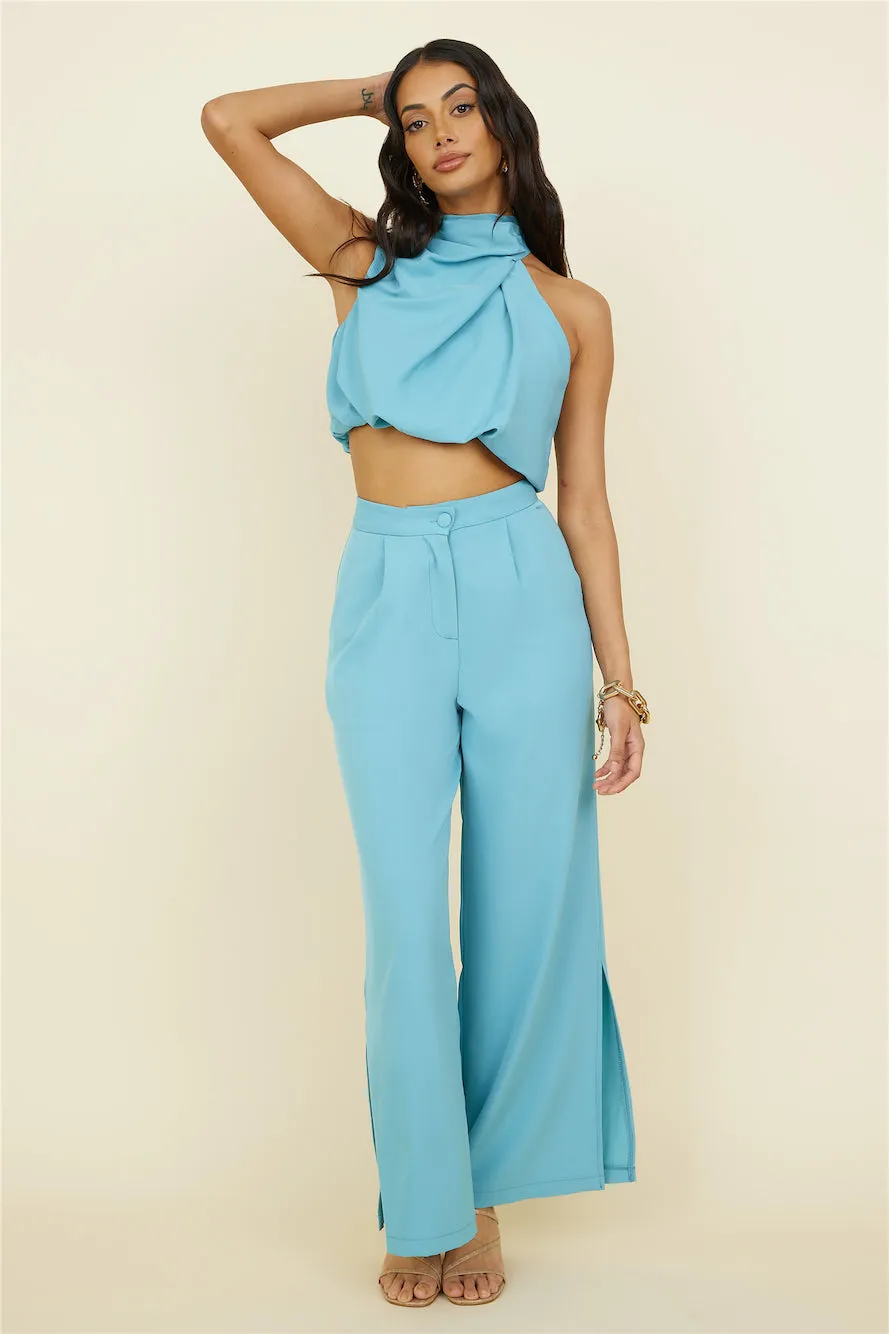 So Romantic Pants Turquoise