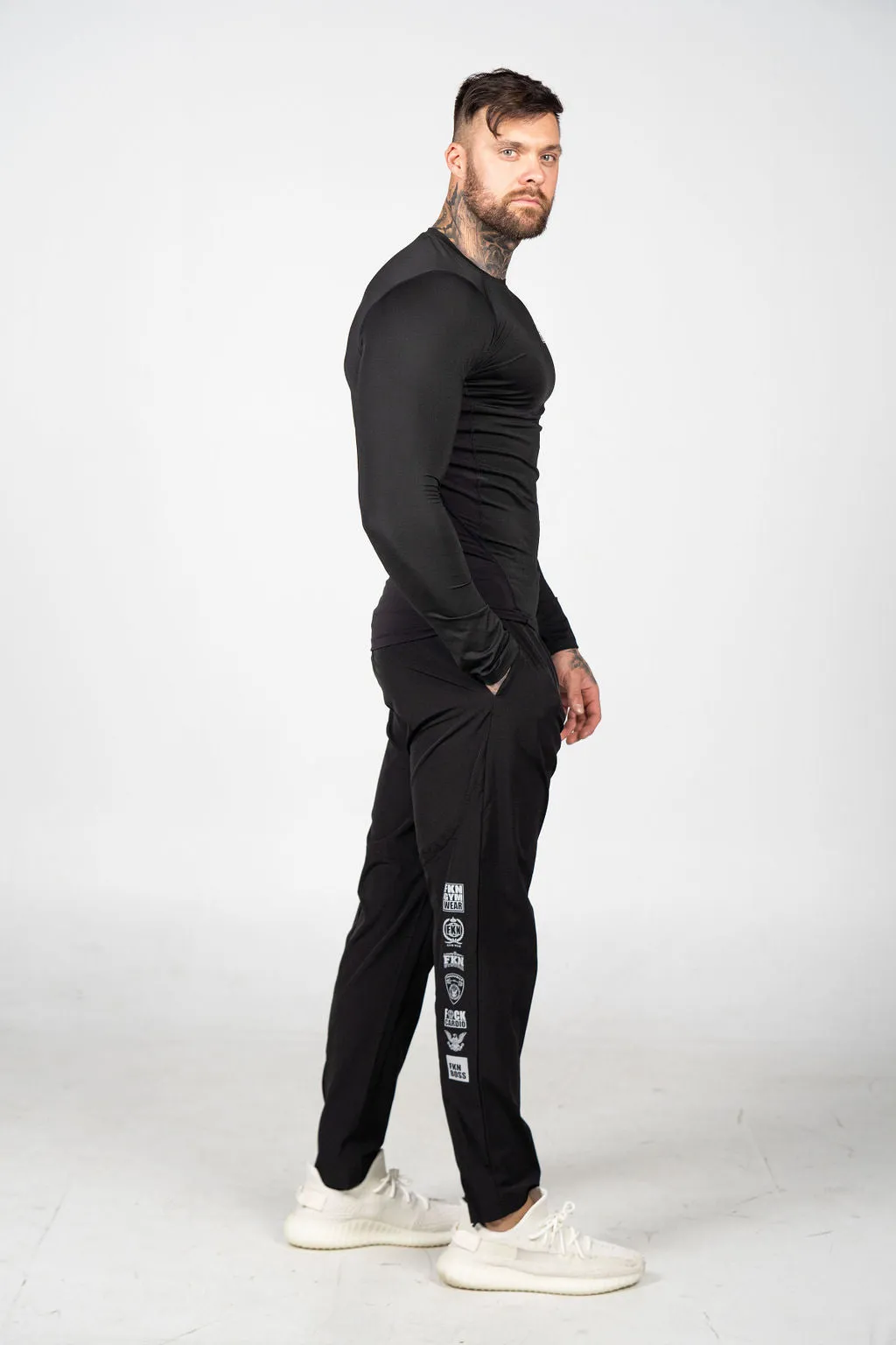 Steel HEIST | Dry Fit Lightweight Gym Track Pants | Black