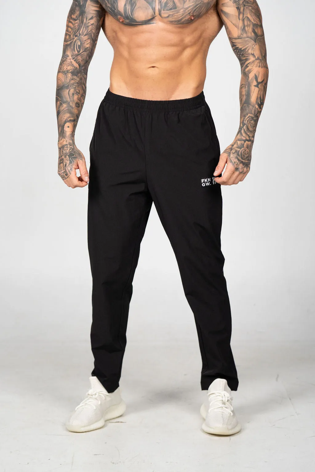 Steel HEIST | Dry Fit Lightweight Gym Track Pants | Black