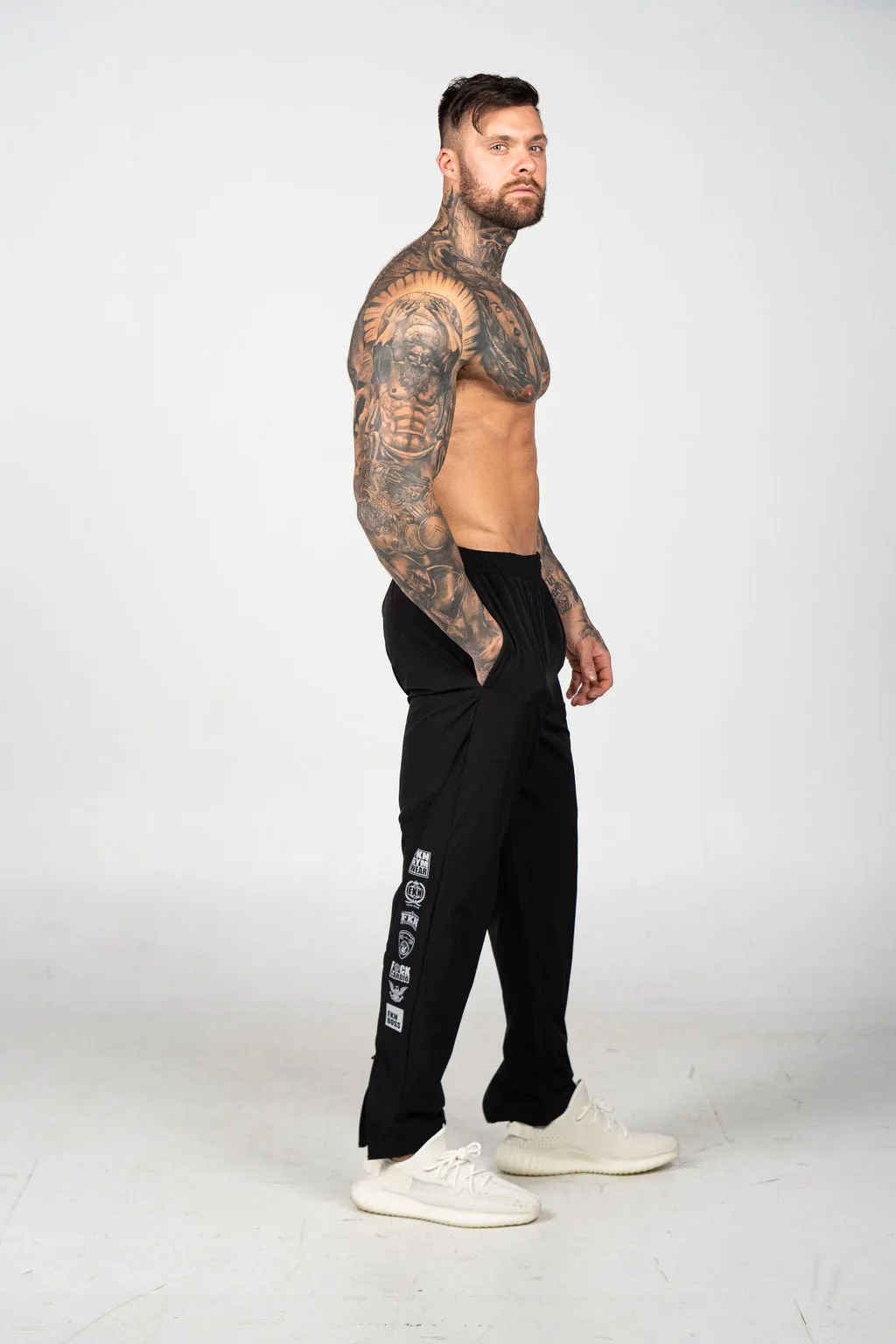 Steel HEIST | Dry Fit Lightweight Gym Track Pants | Black