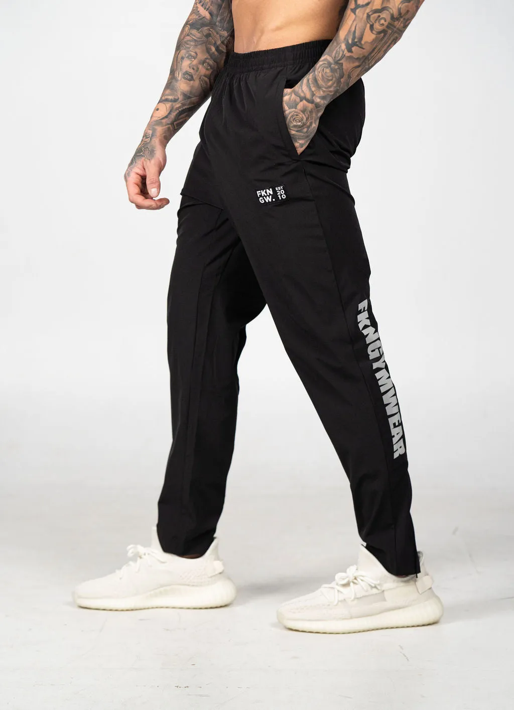 Steel HEIST | Dry Fit Lightweight Gym Track Pants | Black