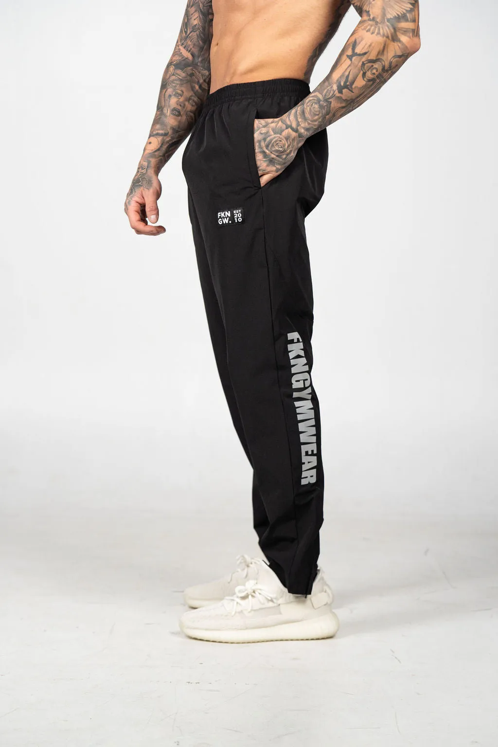 Steel HEIST | Dry Fit Lightweight Gym Track Pants | Black