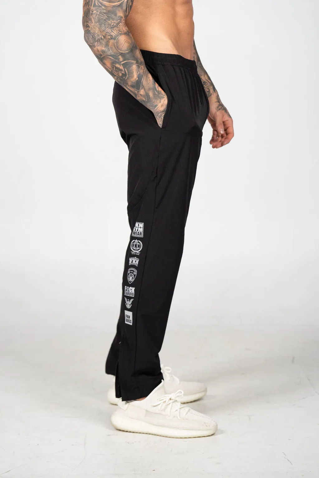 Steel HEIST | Dry Fit Lightweight Gym Track Pants | Black