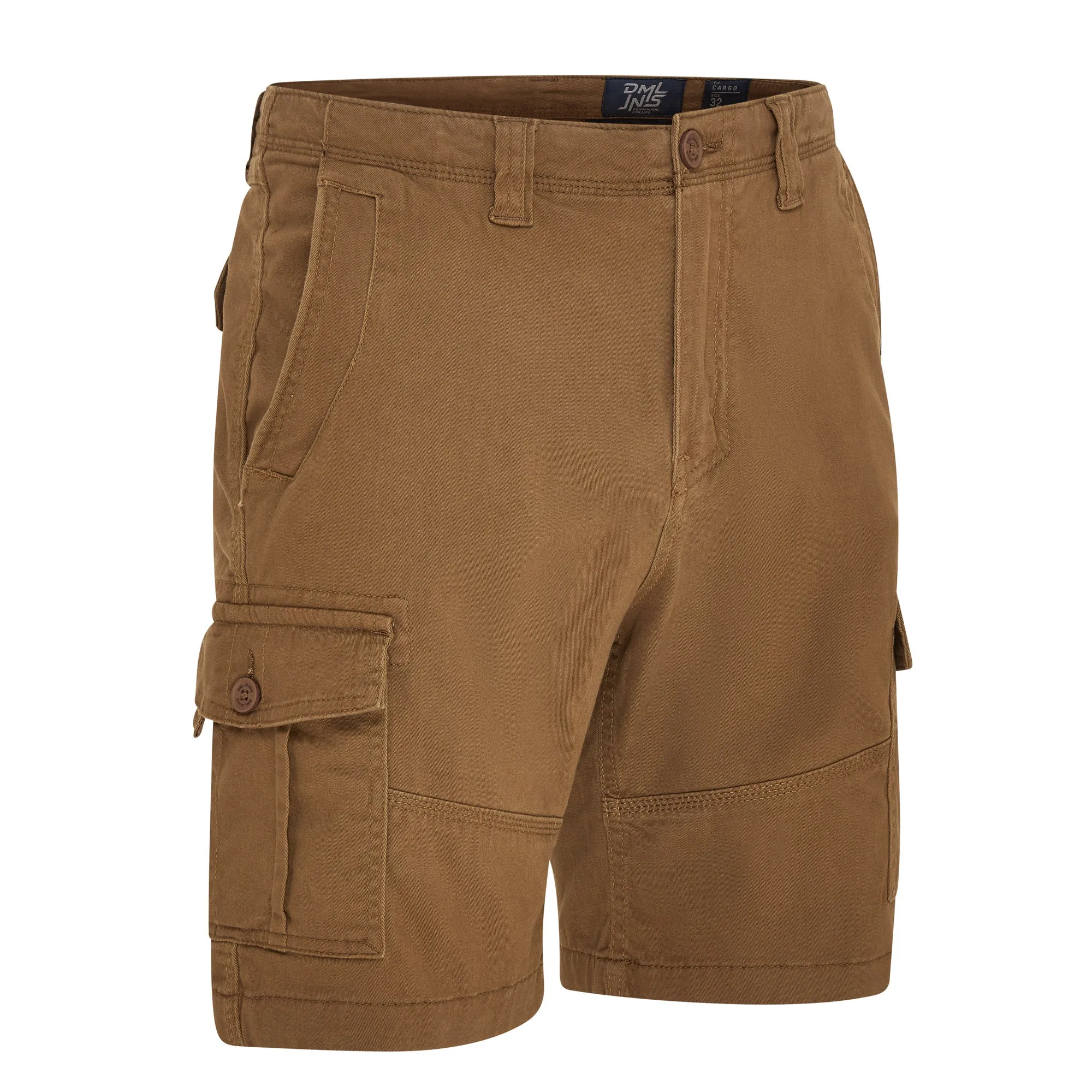 Taurus twill comfort stretch cargo short in Camel