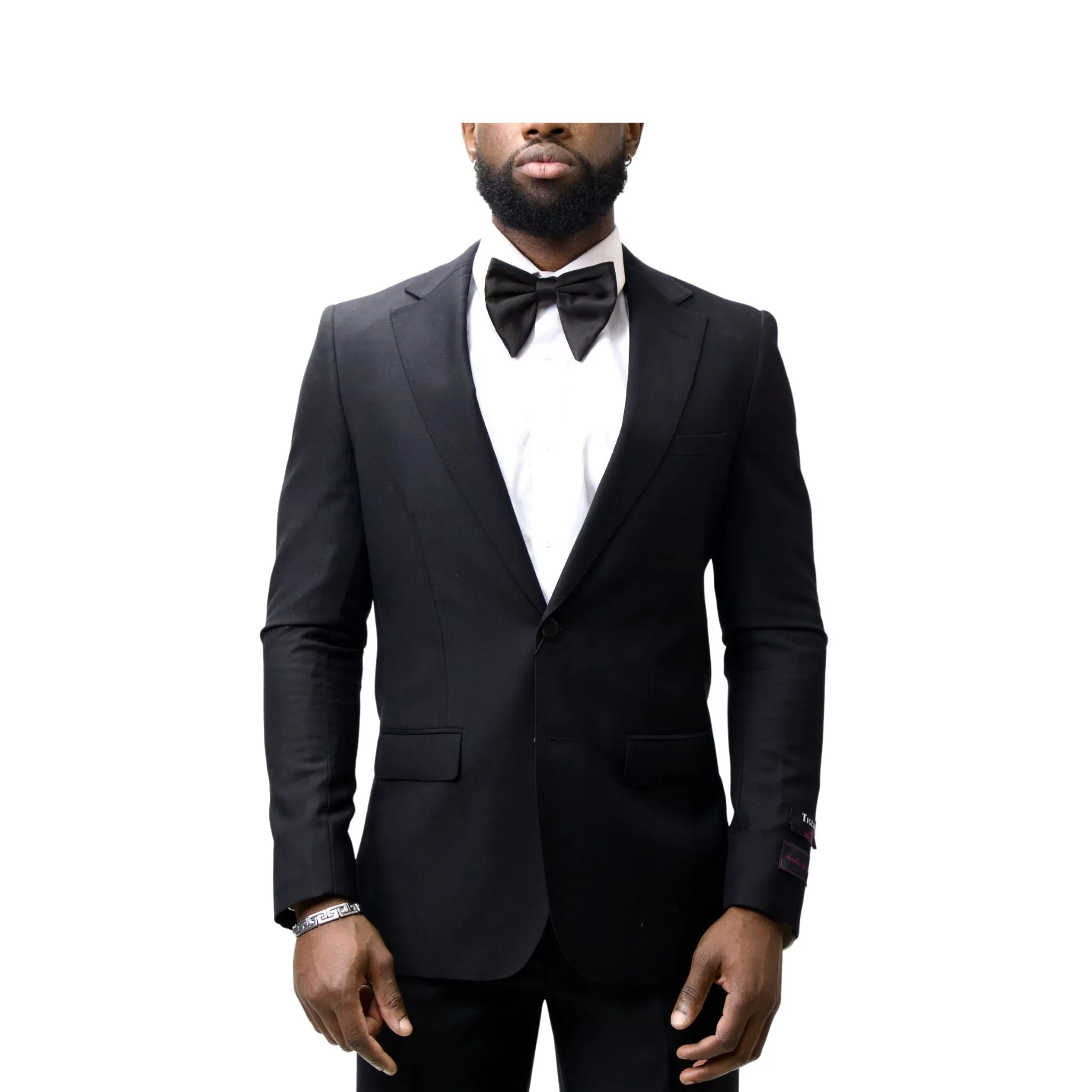 Tiglio Wool 2 Button Notch Lapel Tuxedo