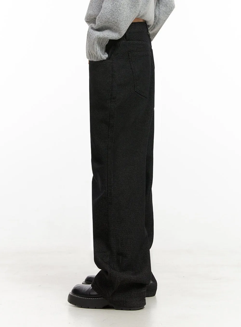 Tweed Chic Wide-Leg Pants  IN427