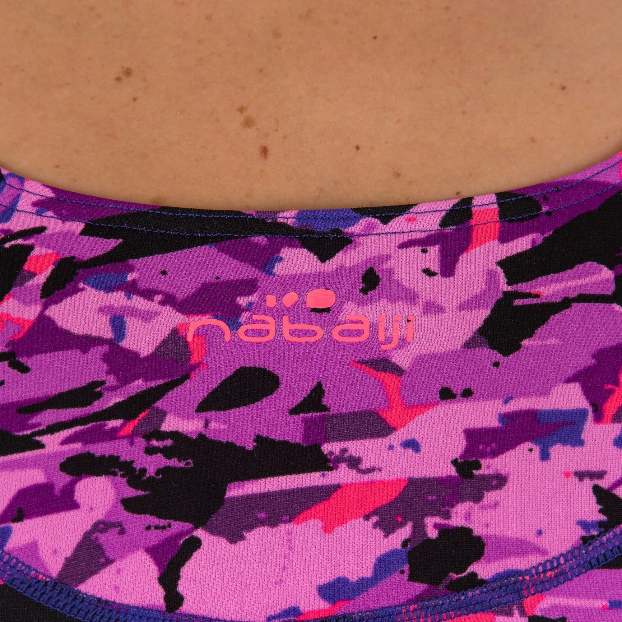 Women's Aquabiking Chlorine-Resistant Crop Top Anna