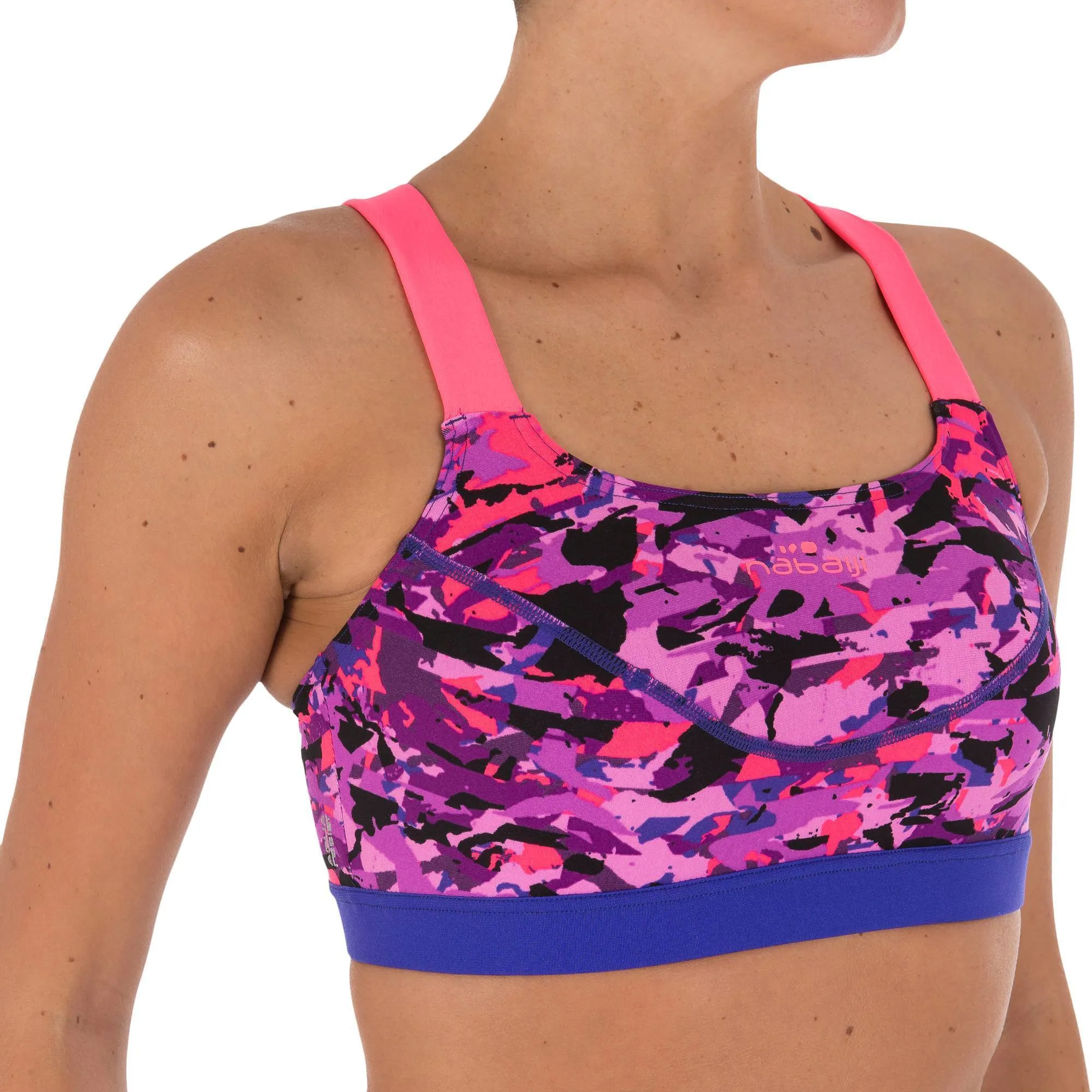 Women's Aquabiking Chlorine-Resistant Crop Top Anna