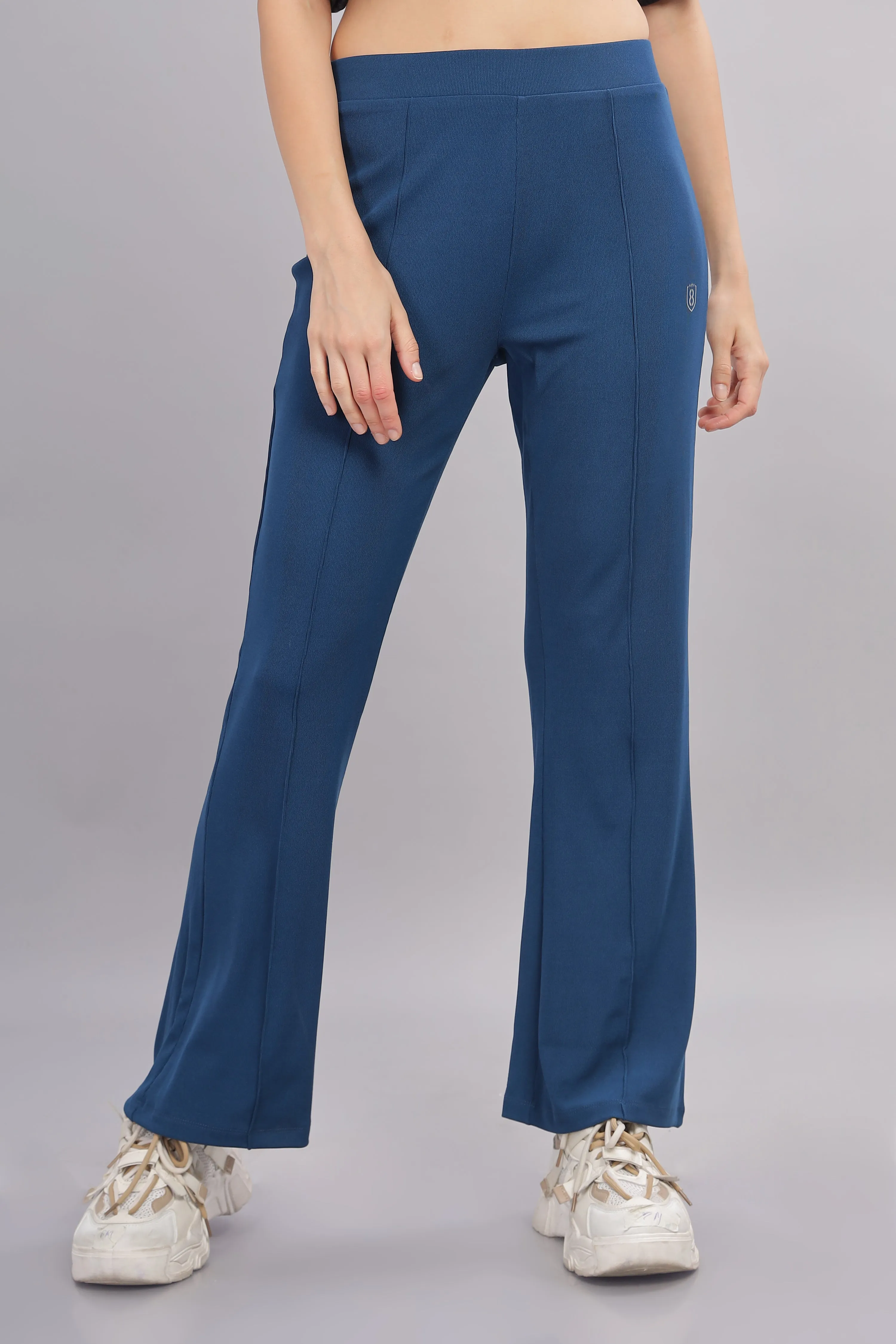 Women’s Super stretch flexible flare Pants- Domon8 (BLUE)