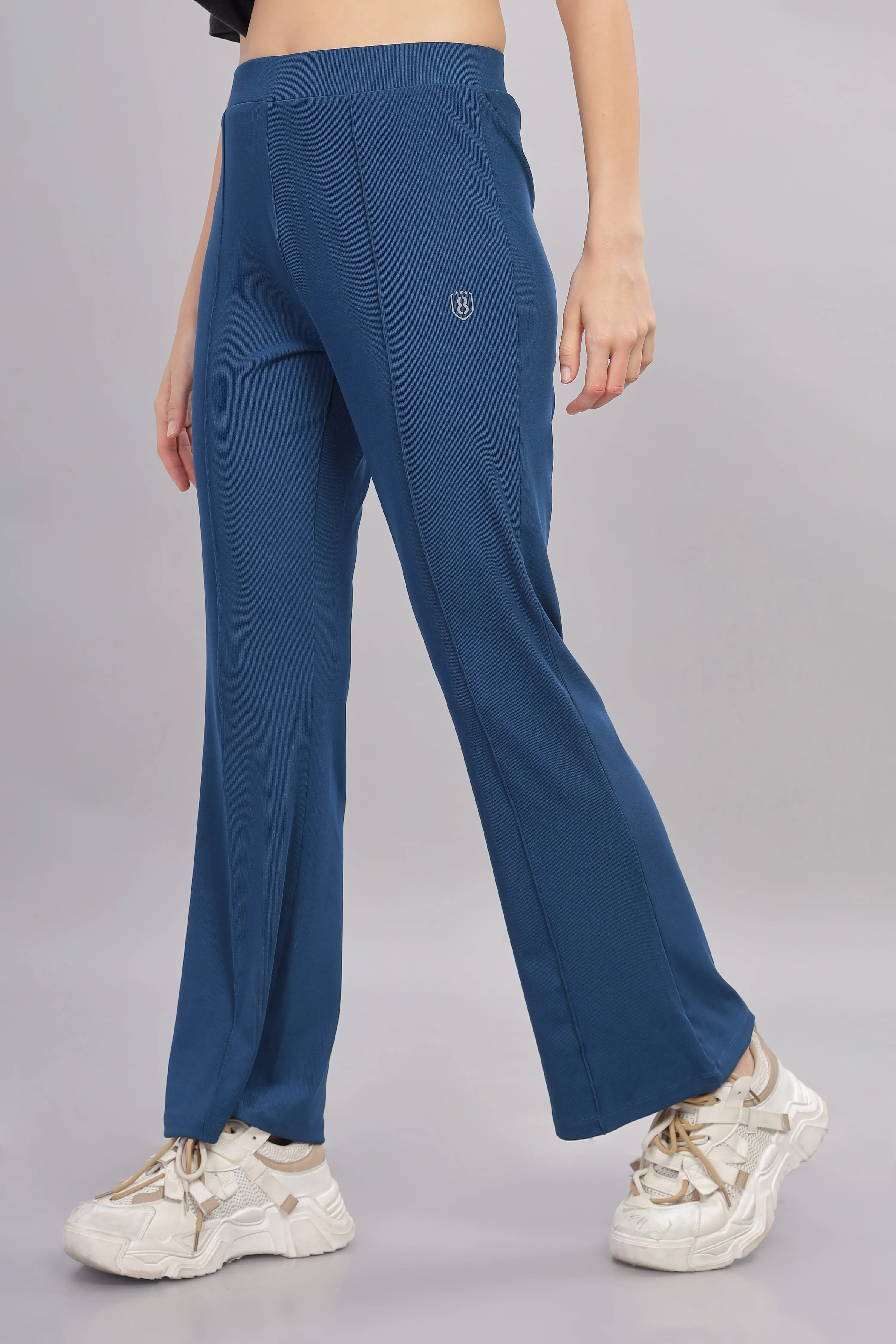 Women’s Super stretch flexible flare Pants- Domon8 (BLUE)